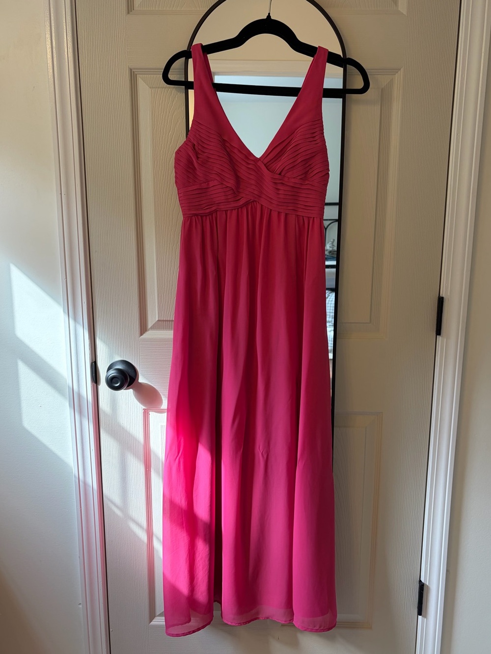 Birdy Grey Fuchsia V-Neck Maxi Dress